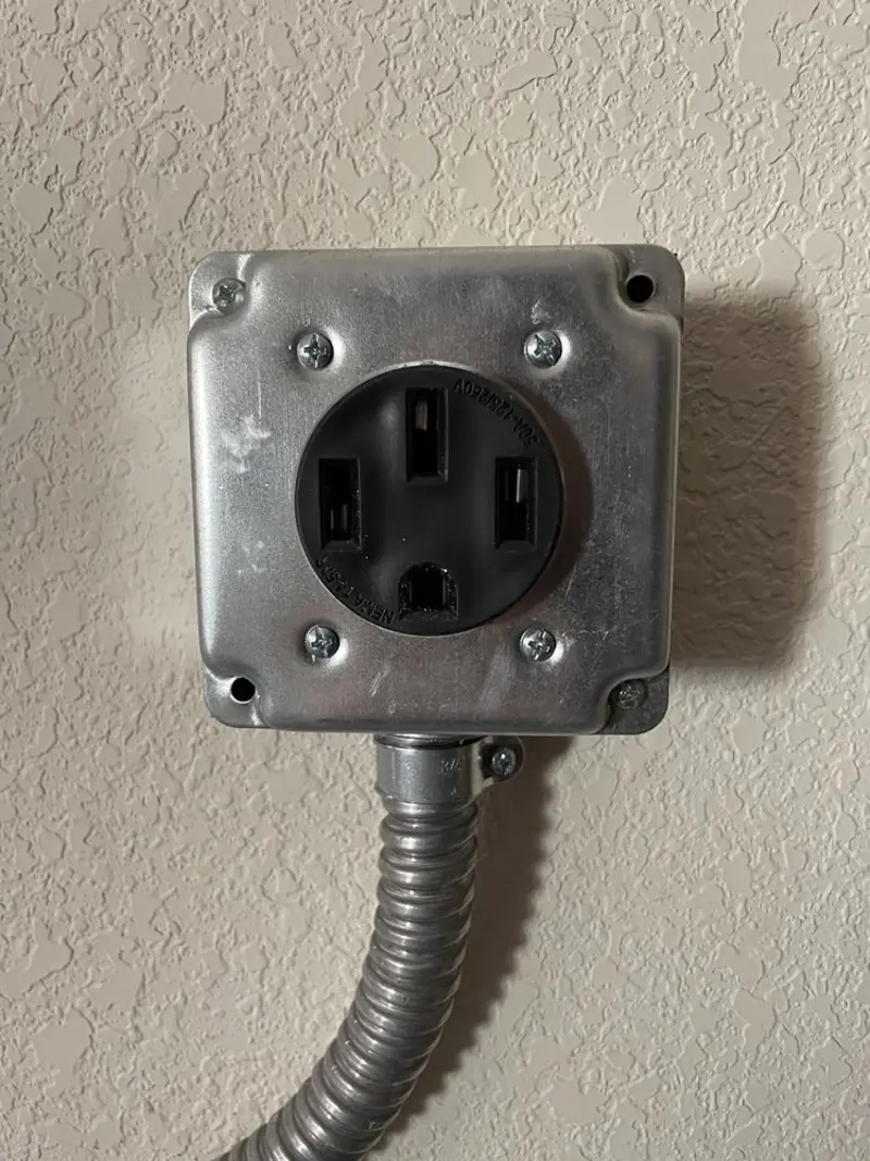 NEMA 14-50 outlet installed for Smart Home Electrical in Gilmer